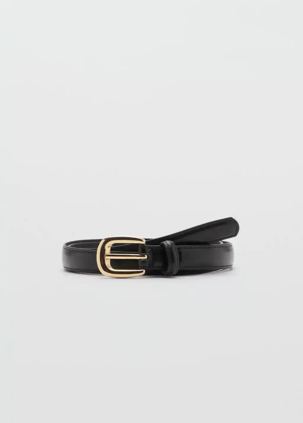 Black Skinny Belt, , large image number 4