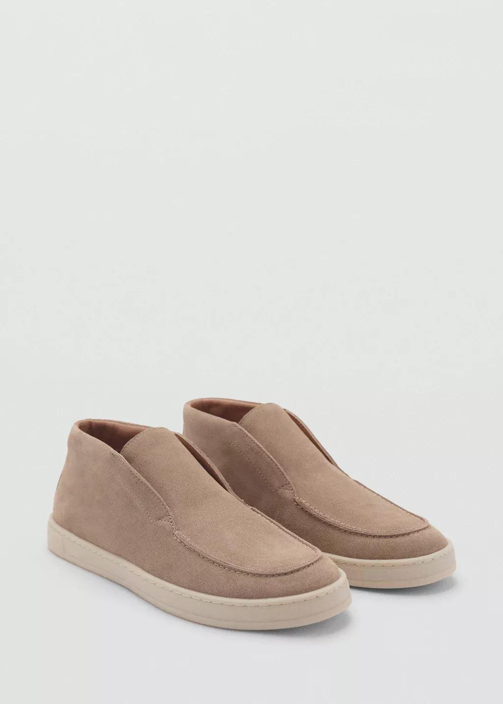 Brown Lt Pastel Casual Suede Leather Ankle Boots, , large image number 0