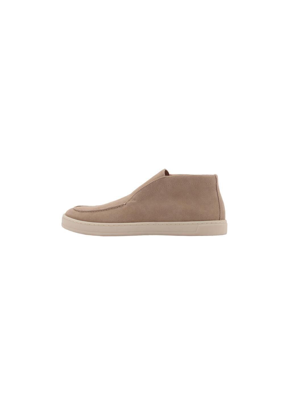 Brown Lt Pastel Casual Suede Leather Ankle Boots, , large image number 2