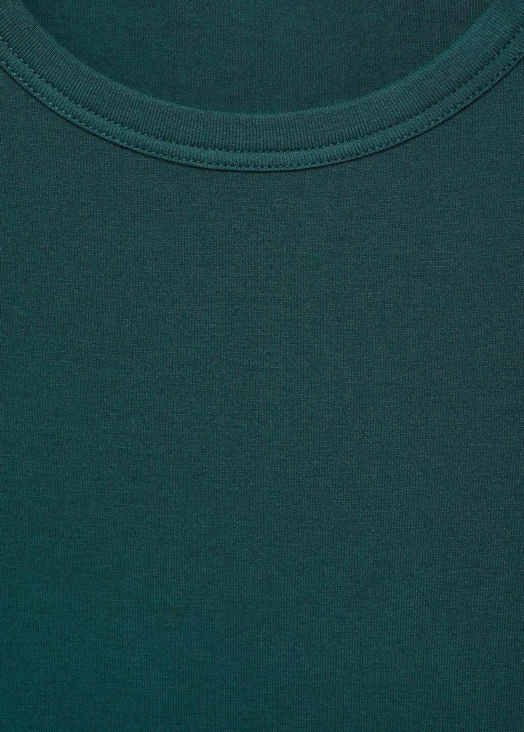 Green Round-Neck Long-Sleeved T-Shirt, , large image number 3