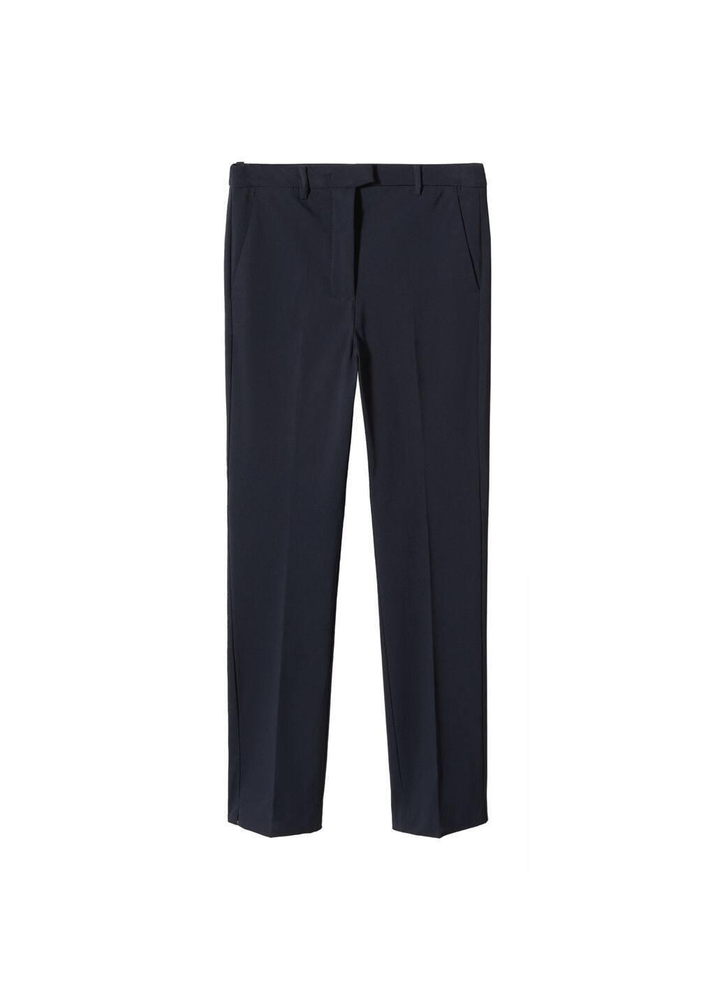 Beige Elastic Waist Cotton Trousers, Kids Girls, , large image number 6