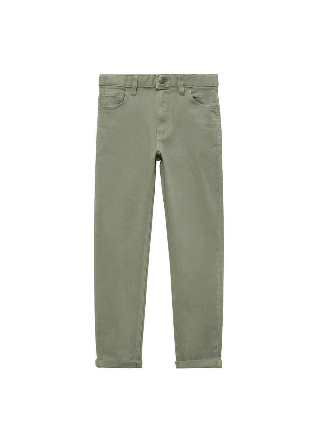 Khaki Straight Trousers, Kids Boy, , large image number 2