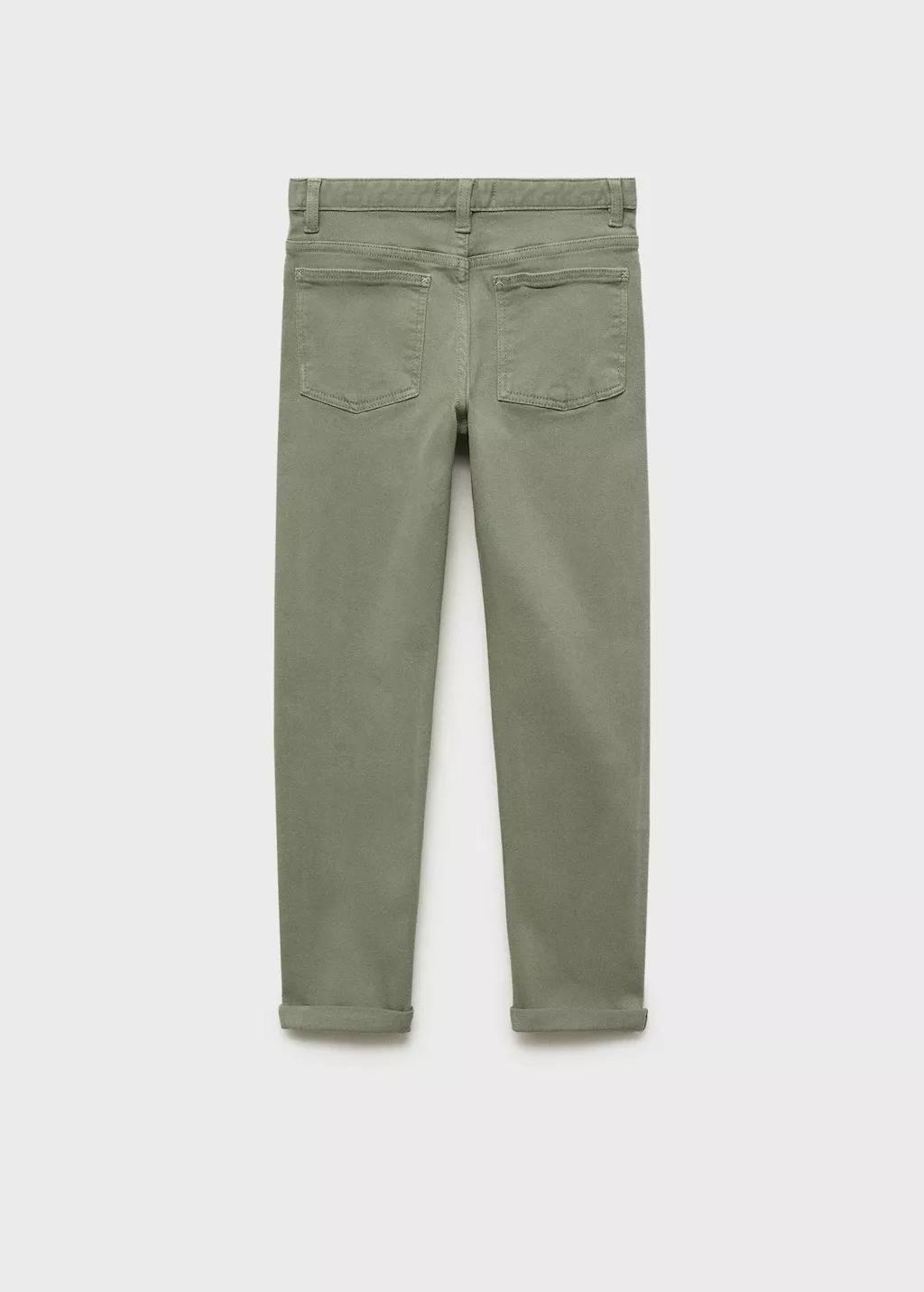 Khaki Straight Trousers, Kids Boy, , large image number 3
