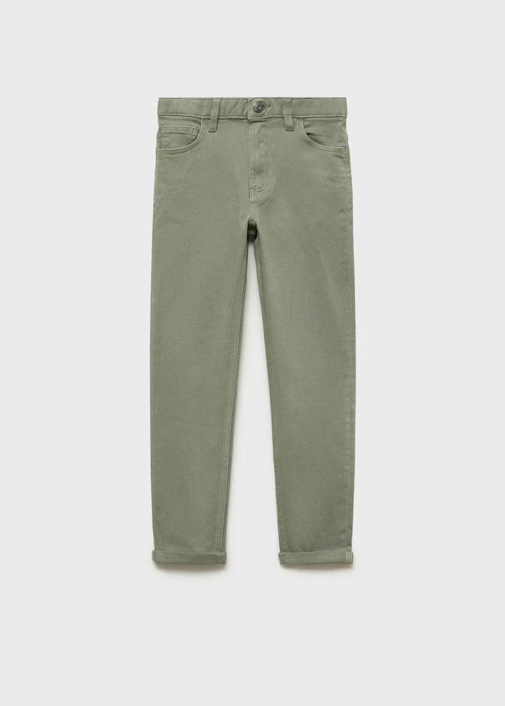 Khaki Straight Trousers, Kids Boy, , large image number 4