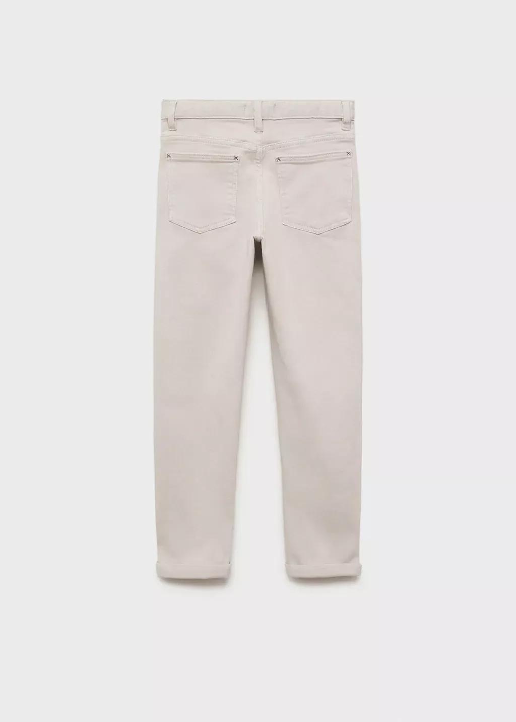 Grey Straight Trousers, Kids Boy, , large image number 1