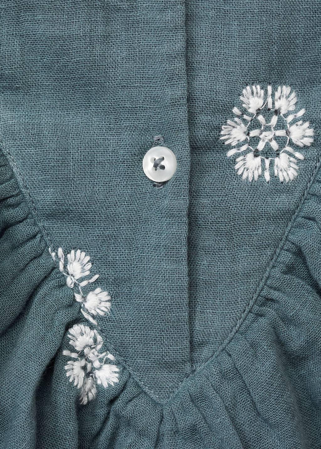 Green Ruffles Printed Blouse, Baby Girl, , large image number 3