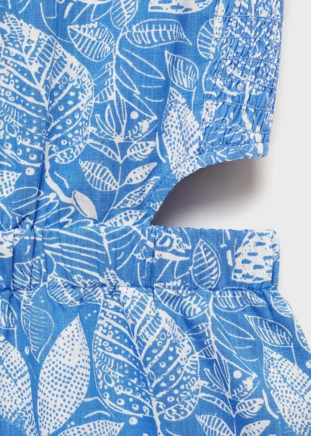 MEDIUM BLUE Printed jumpsuit with openings, Kids Girl, , large image number 2