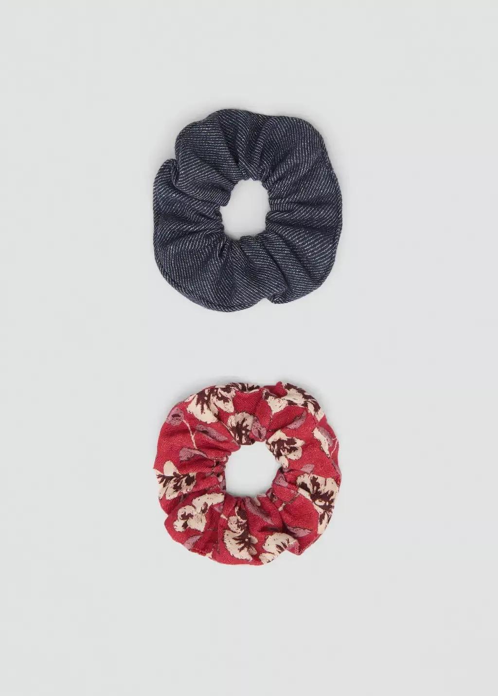 LIGHT BEIGE 2 hair tie pack, Kids Girl, Light Beige, large image number 3