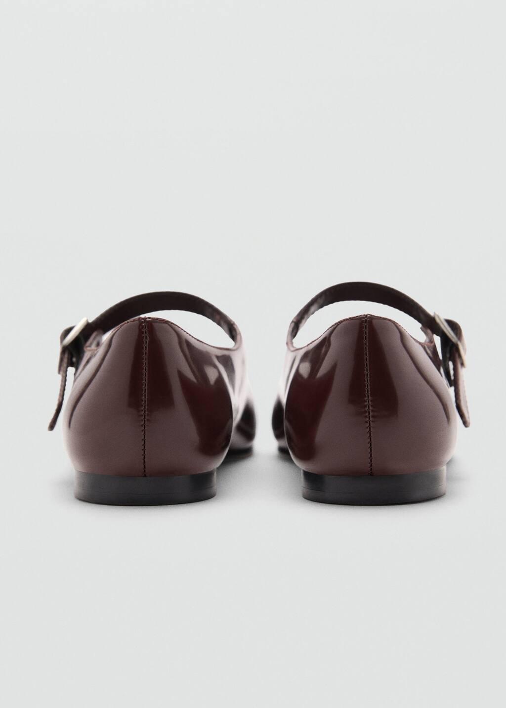 Red Patent Leather-Effect Ballet Flats, , large image number 1