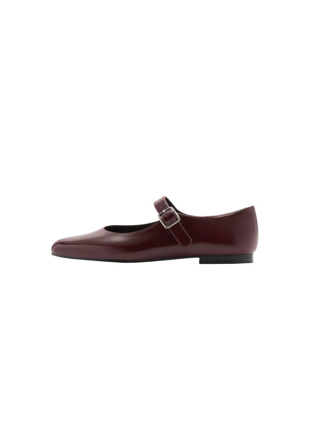 Red Patent Leather-Effect Ballet Flats, , large image number 2