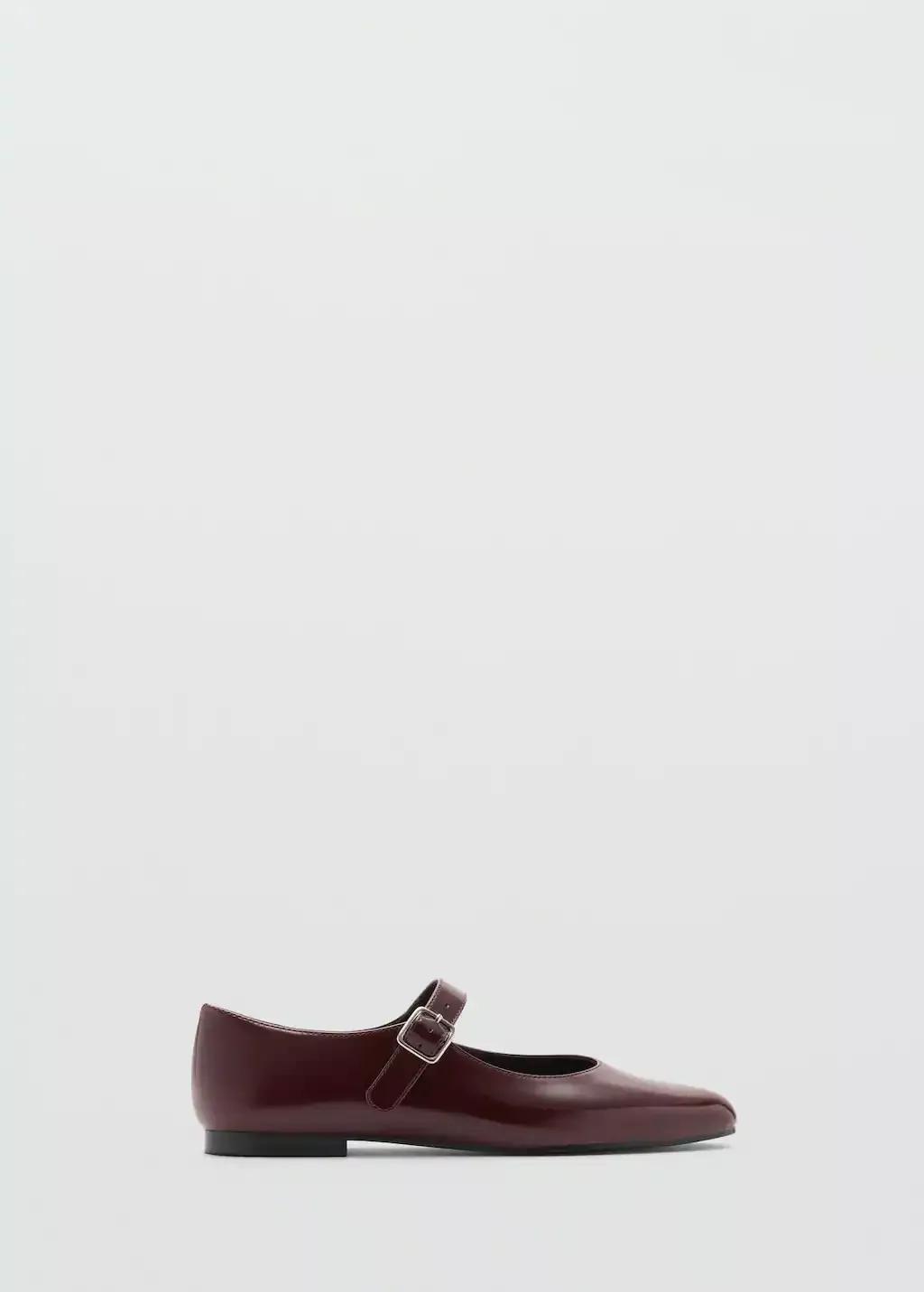 Red Patent Leather-Effect Ballet Flats, , large image number 4