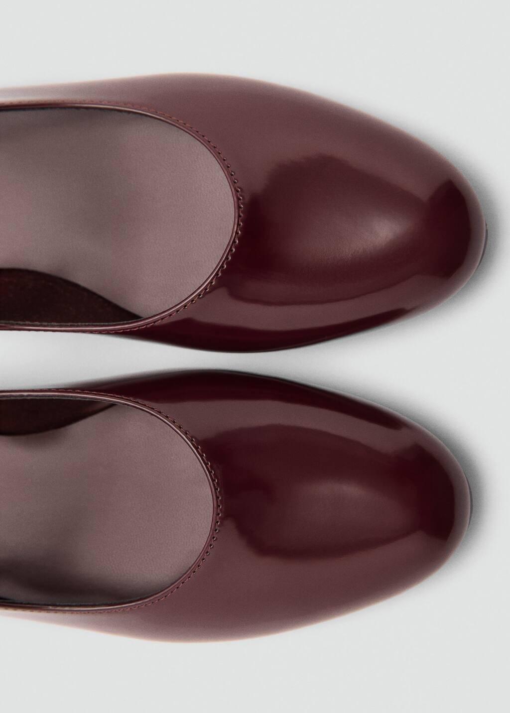 Red Patent Leather-Effect Ballet Flats, , large image number 5