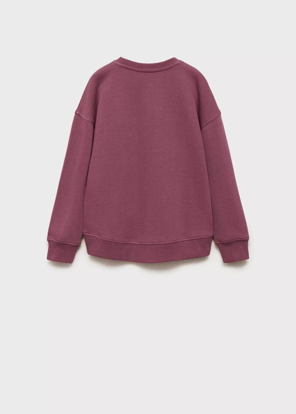 Pink Printed Message Sweatshirt, Kids Girl, , large image number 5