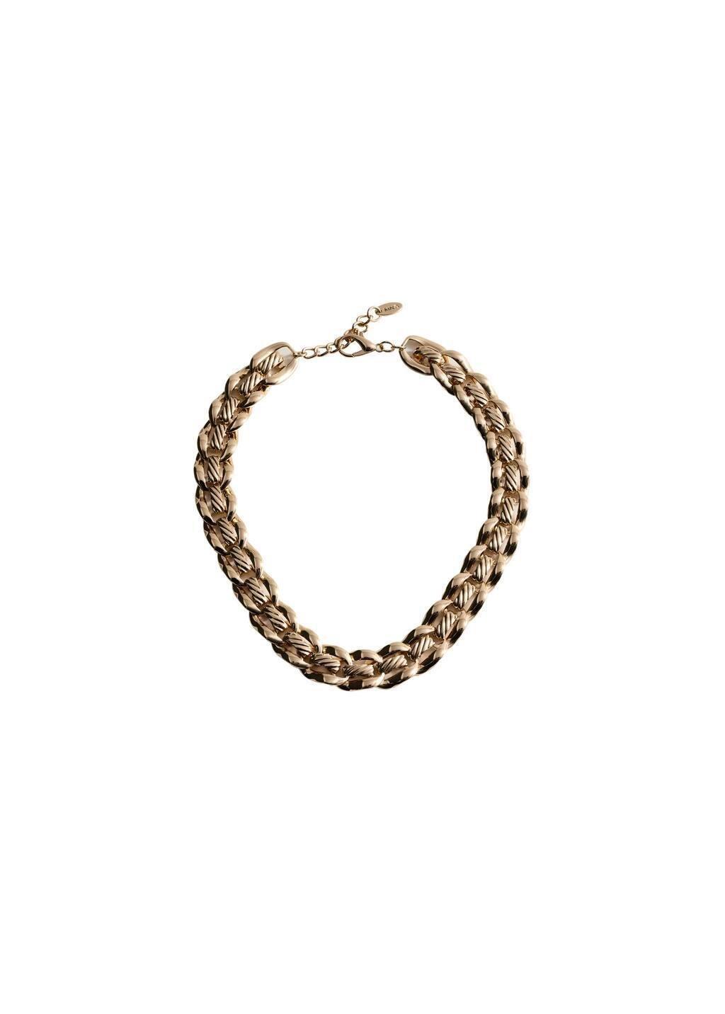 Gold Link Chain Necklace, 0201_OR, large image number 2
