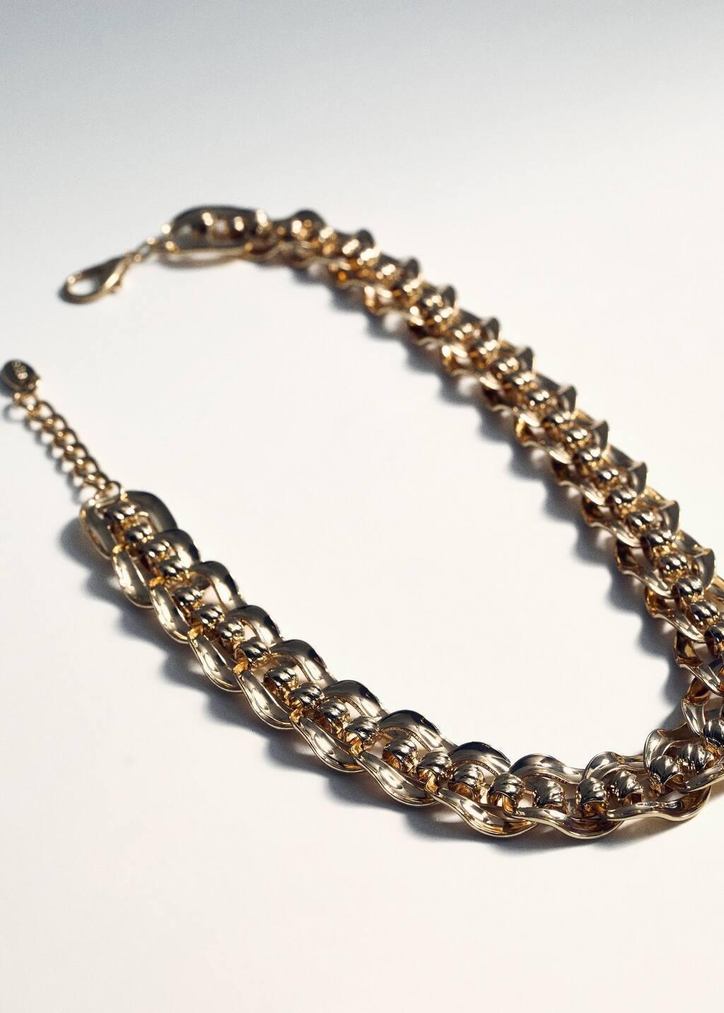 Gold Link Chain Necklace, 0201_OR, large image number 3