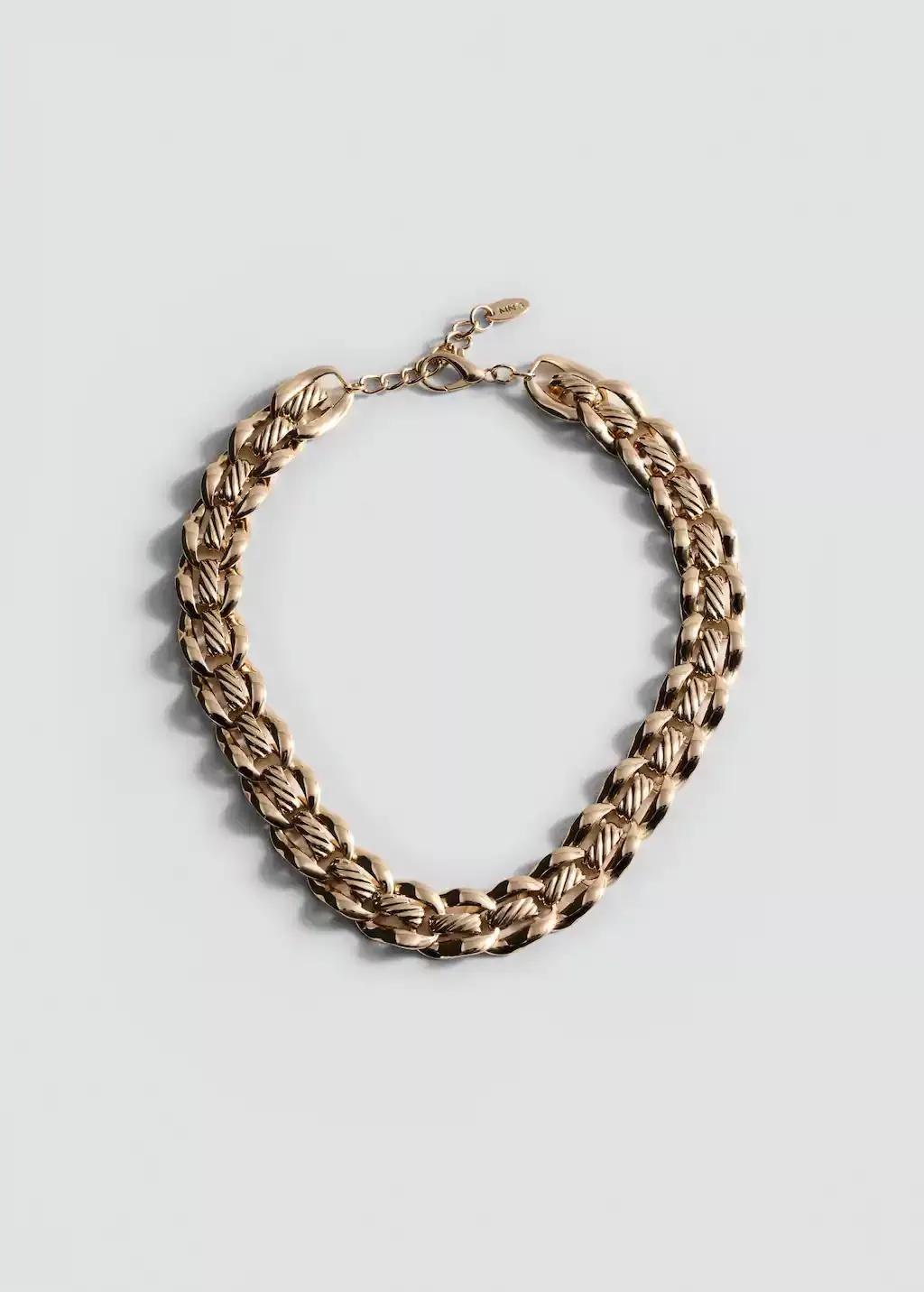 Gold Link Chain Necklace, 0201_OR, large image number 4