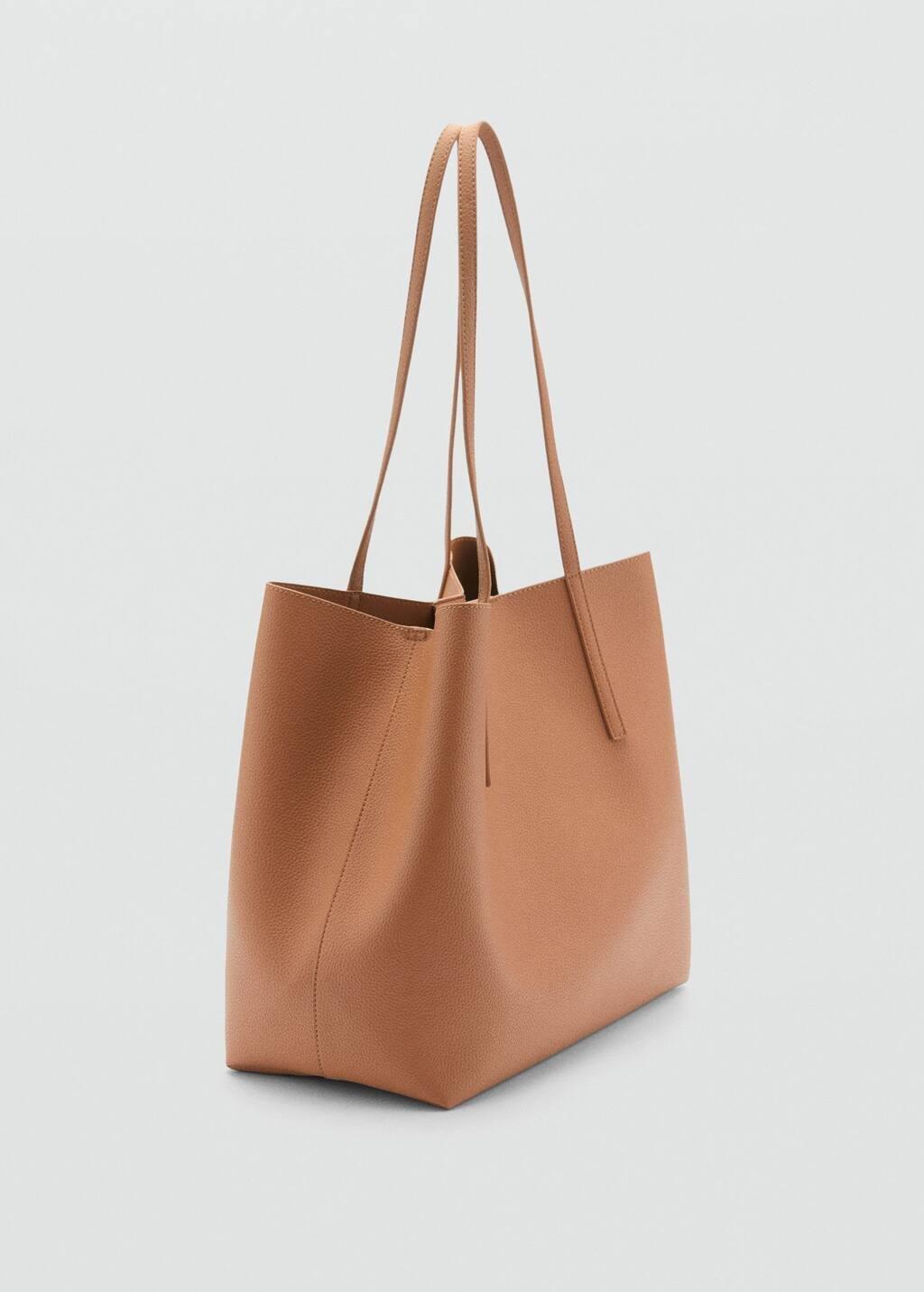 Brown Handmade Shopper Bag, Medium Brown, large image number 0
