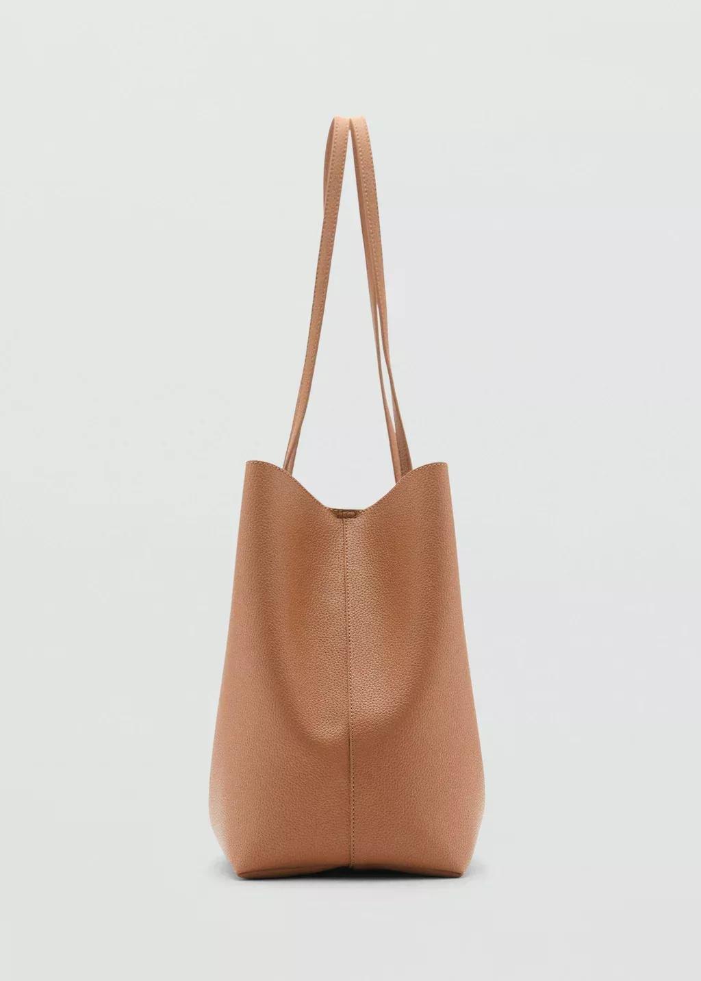 Brown Handmade Shopper Bag, Medium Brown, large image number 2