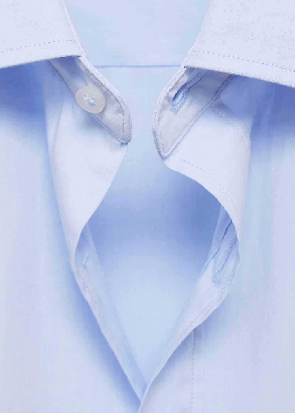 Blue Lt-Pastel Regular Fit End-On-End Cotton Shirt, , large image number 5
