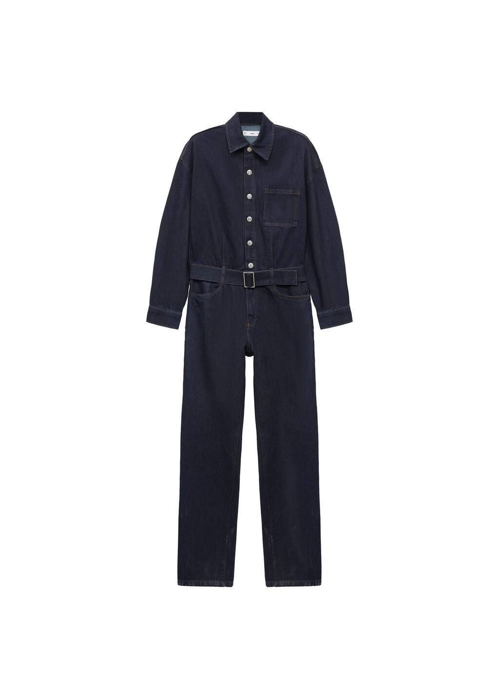 Blue Denim Jumpsuit Belt, , large image number 2