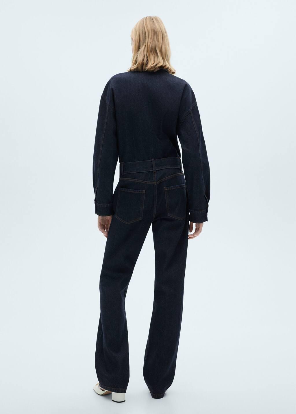 Blue Denim Jumpsuit Belt, , large image number 7