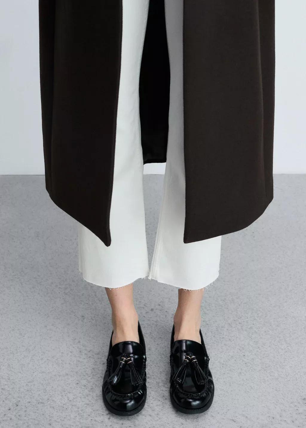 White Plain Cropped Jeans, , large image number 3