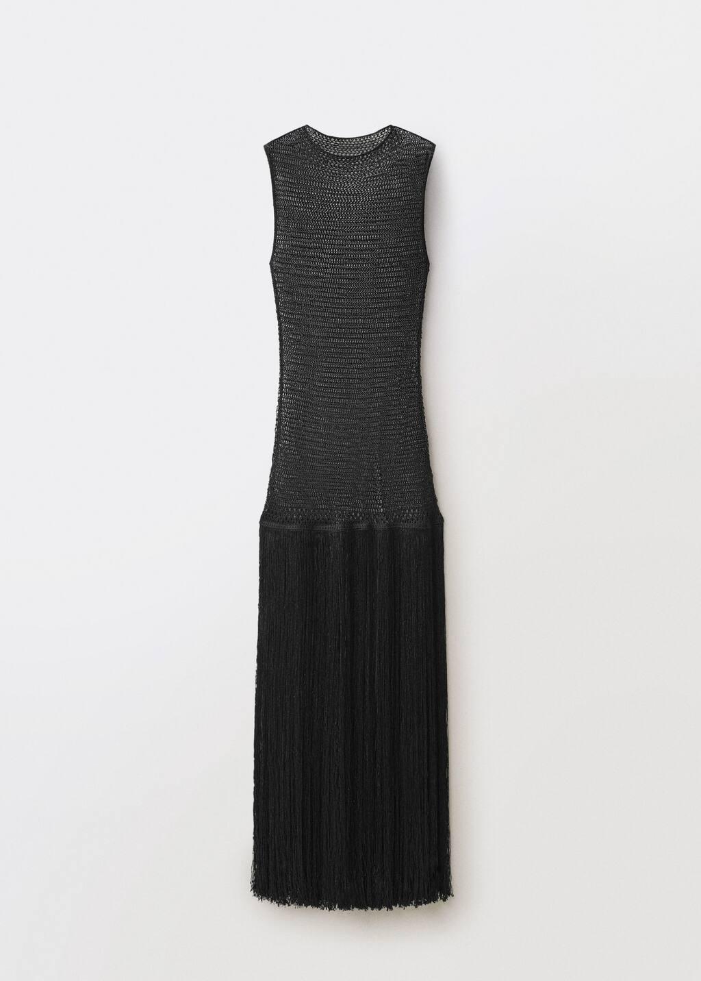 Black Ribbed Bodycon Maxi Dress, , large image number 3