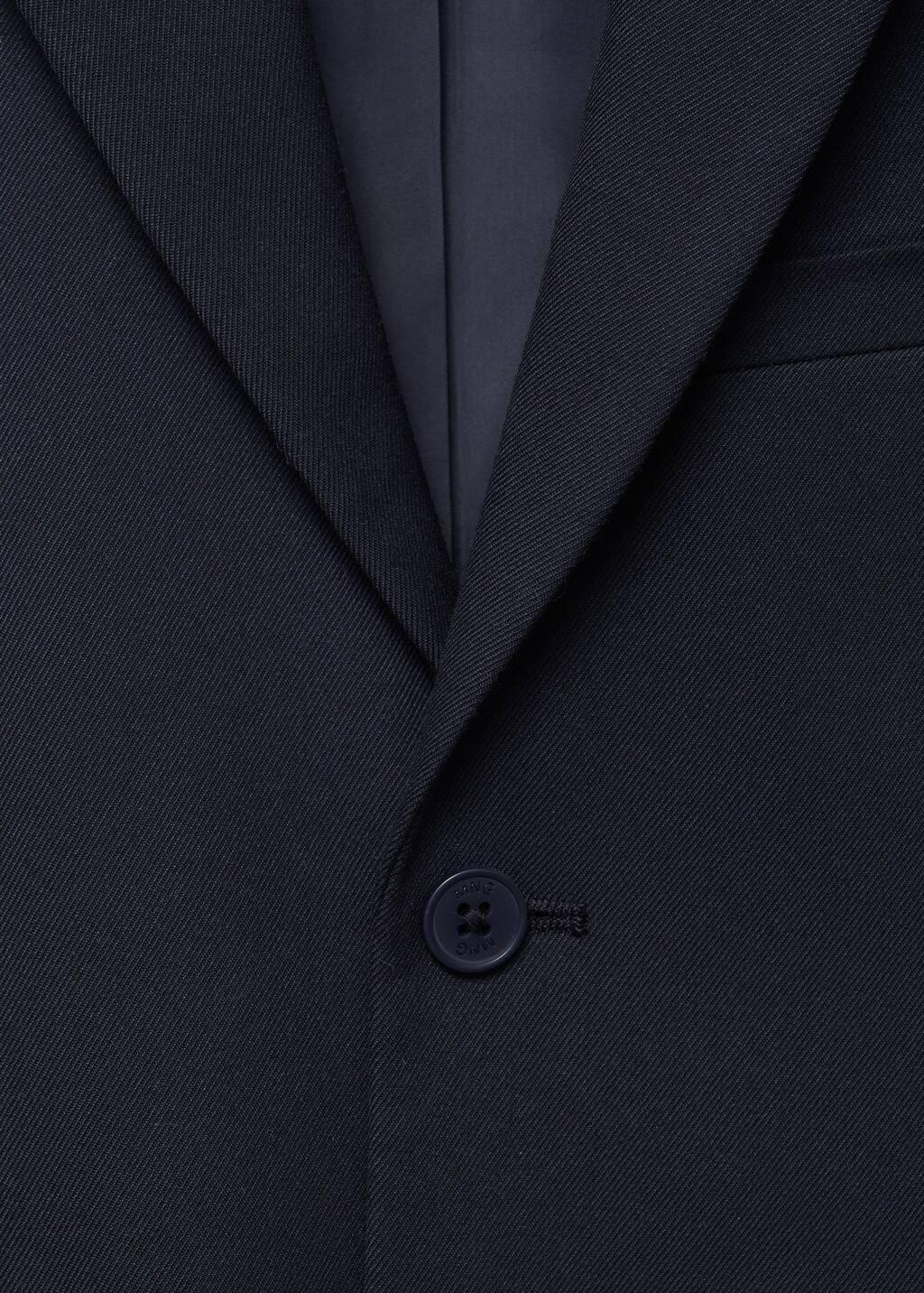 Navy Slim-Fit Suit Jacket, Kids Boy, , large image number 1