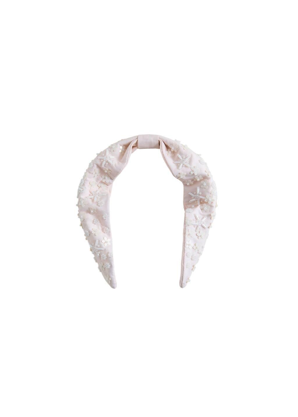 Pink Lt Pastel Faceted Crystal Hairband, Kids Girl, Light-Pastel Pink, large image number 2