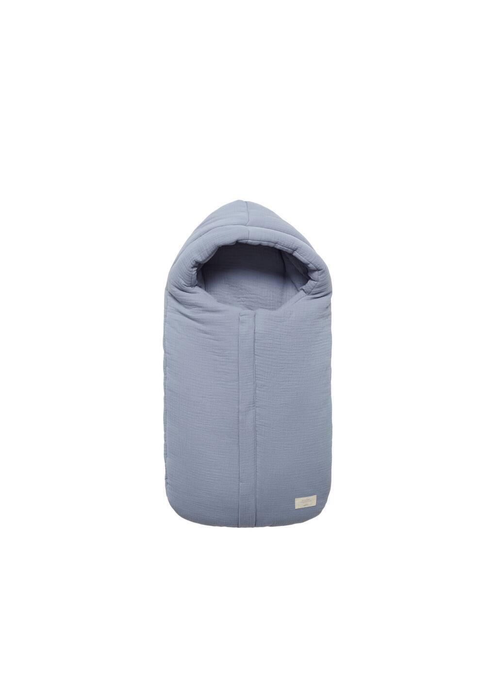 Blue Cotton Walking Bag, Baby Newborn, Medium Blue, large image number 3