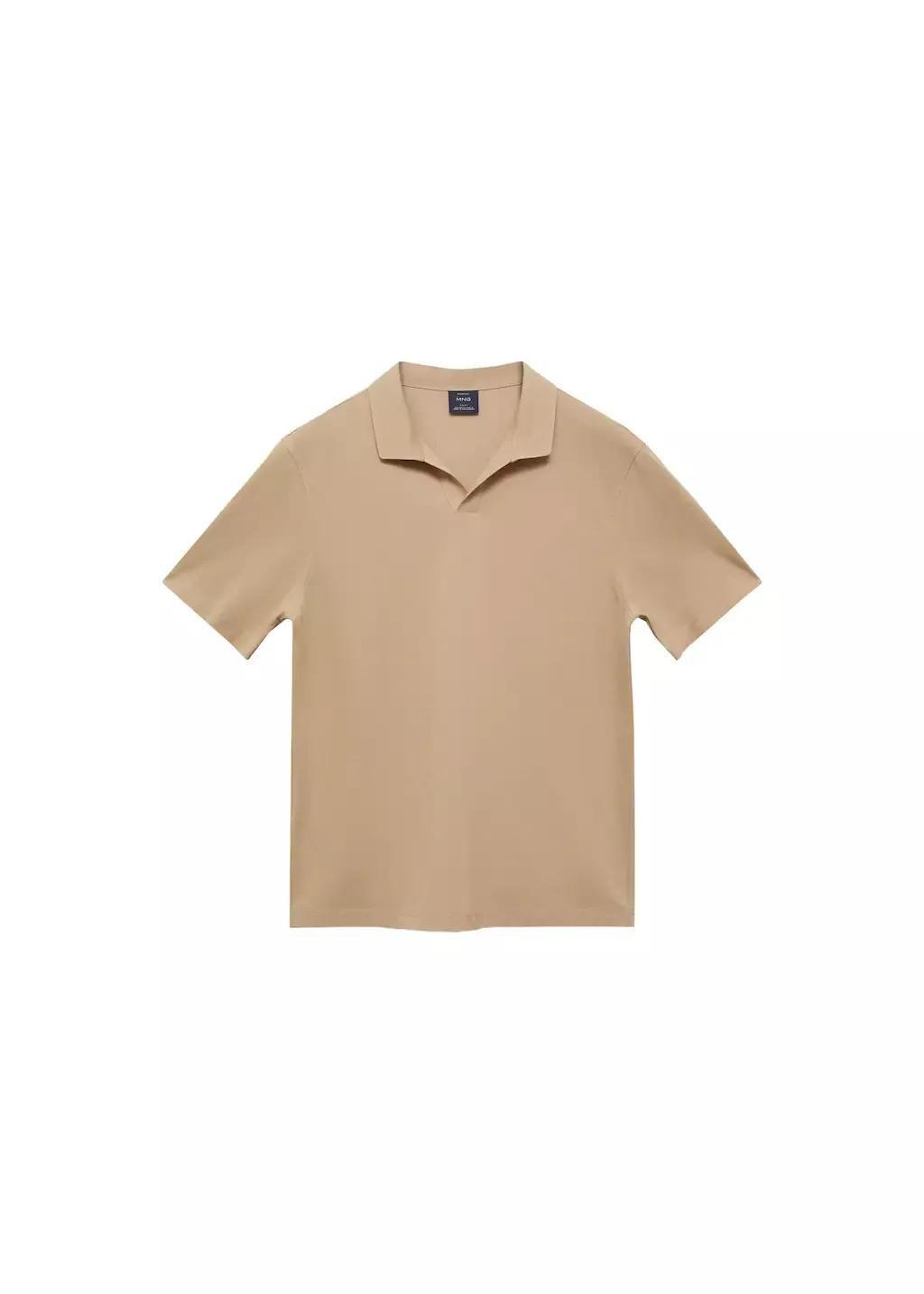 Brown Regular-Fit Cotton Piqu� Polo Shirt, , large image number 2