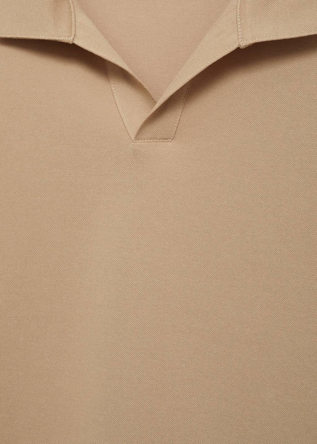 Brown Regular-Fit Cotton Piqu� Polo Shirt, , large image number 5