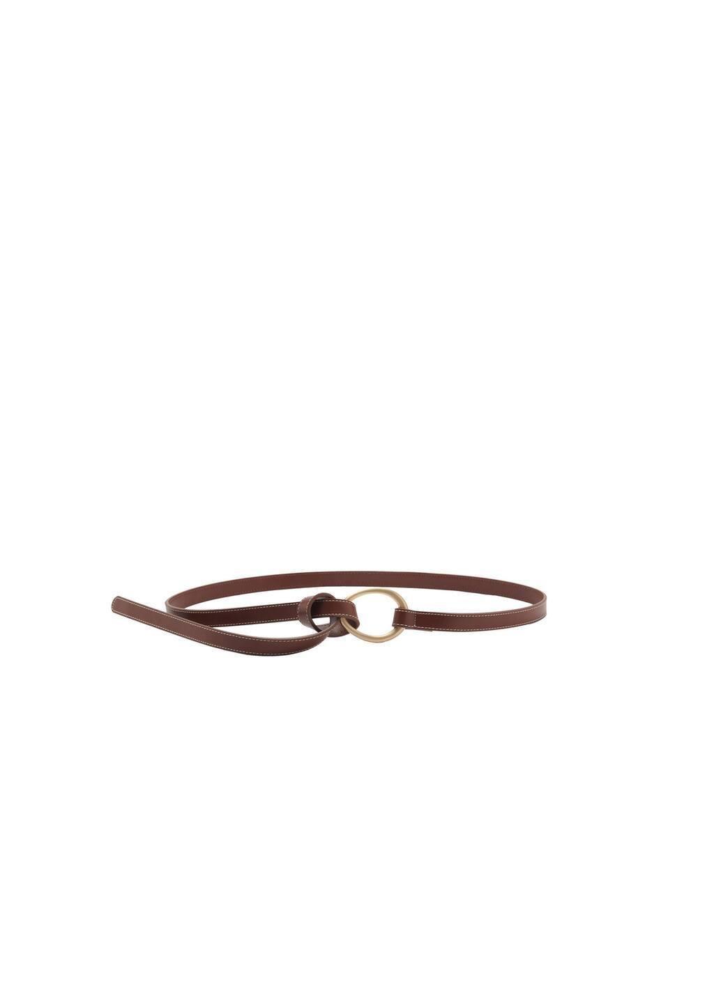 Brown Thin-Ring Belt, Brown, large image number 2