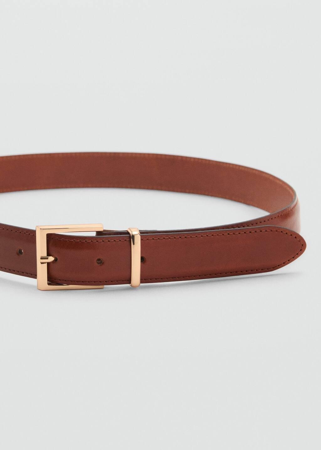 Brown Buckle Belt, , large image number 0