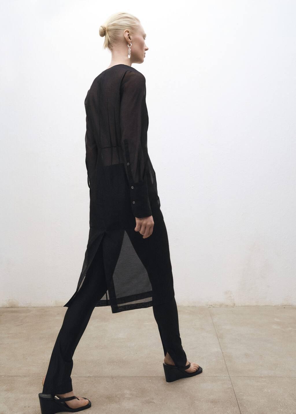 Black Leggings With Zip, , large image number 1