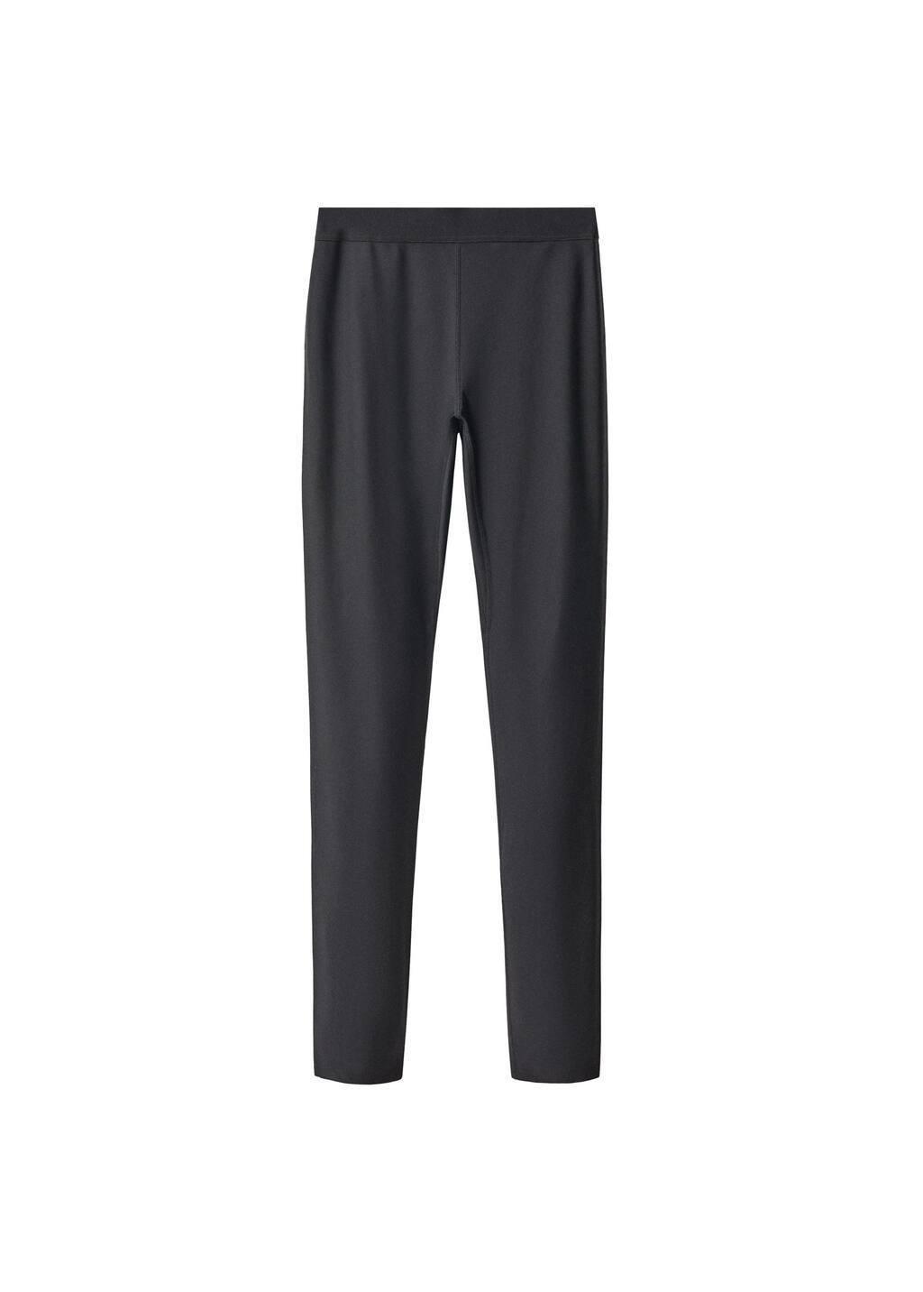 Black Leggings With Zip, , large image number 2