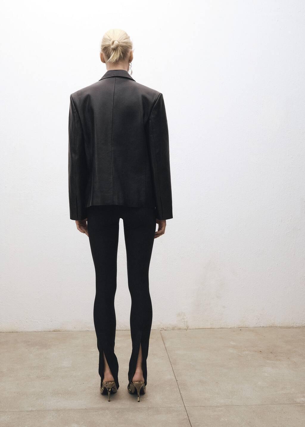 Black Leggings With Zip, , large image number 6