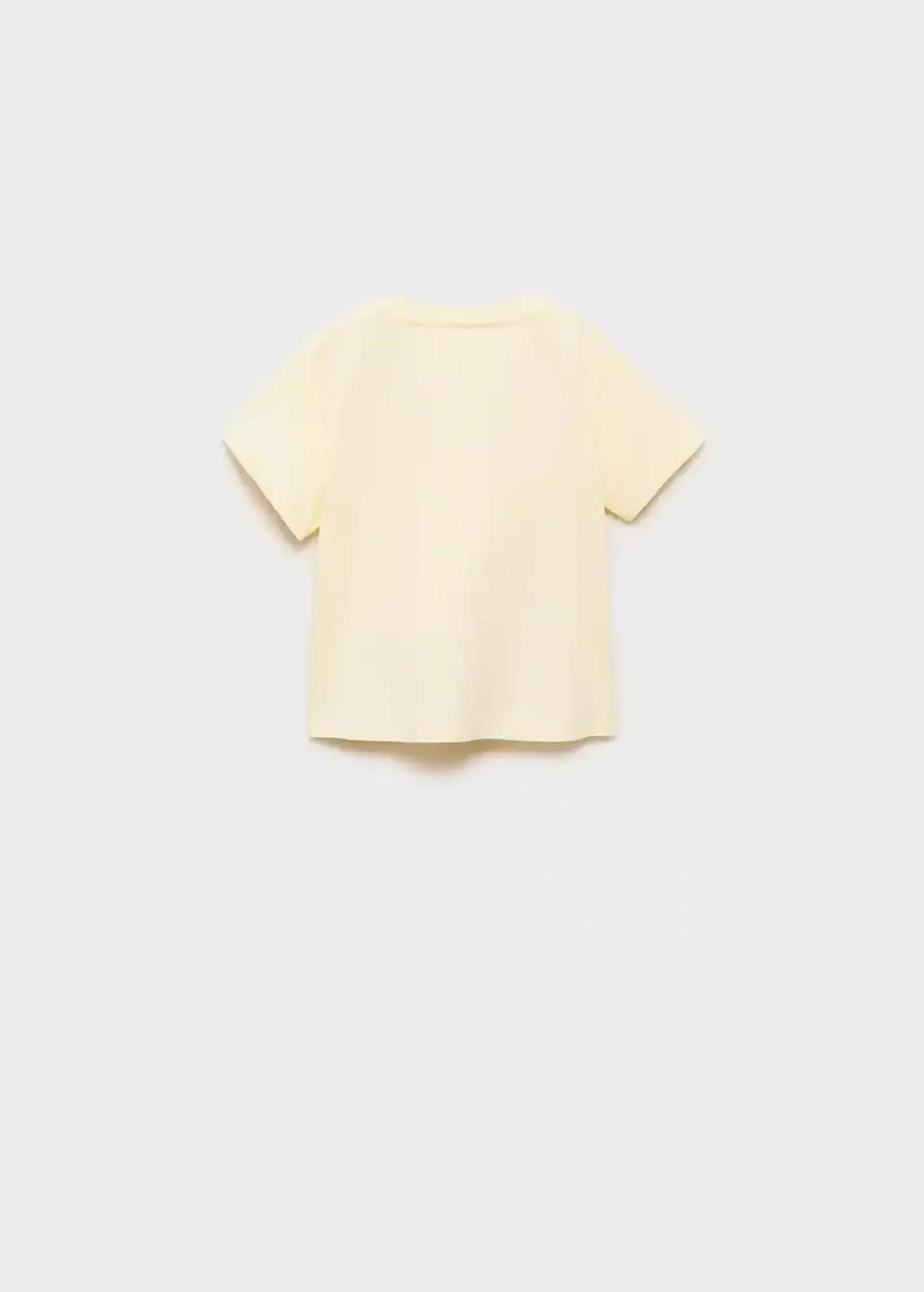 Yellow Pocket Cotton T-Shirt, Baby Boy, , large image number 2