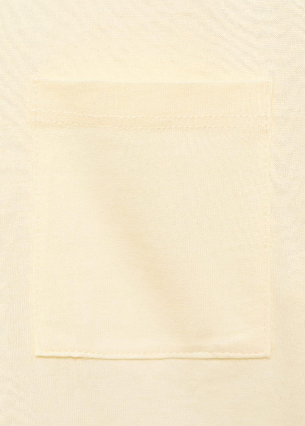 Yellow Pocket Cotton T-Shirt, Baby Boy, , large image number 4