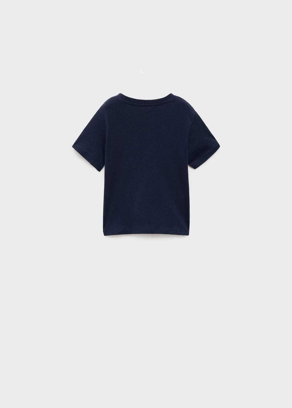 Navy Pocket Cotton T-Shirt, Baby Boy, , large image number 1