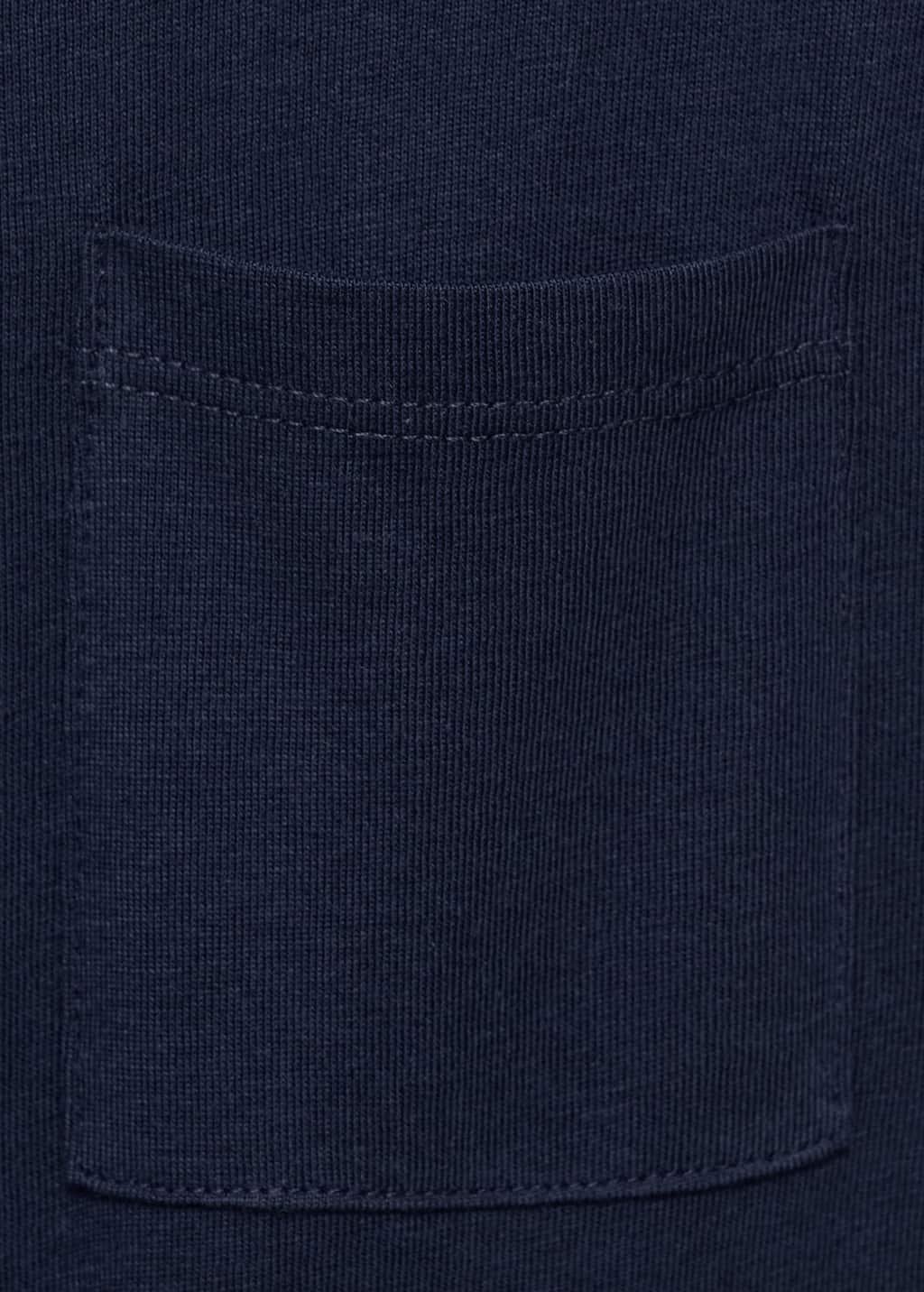 Navy Pocket Cotton T-Shirt, Baby Boy, , large image number 3
