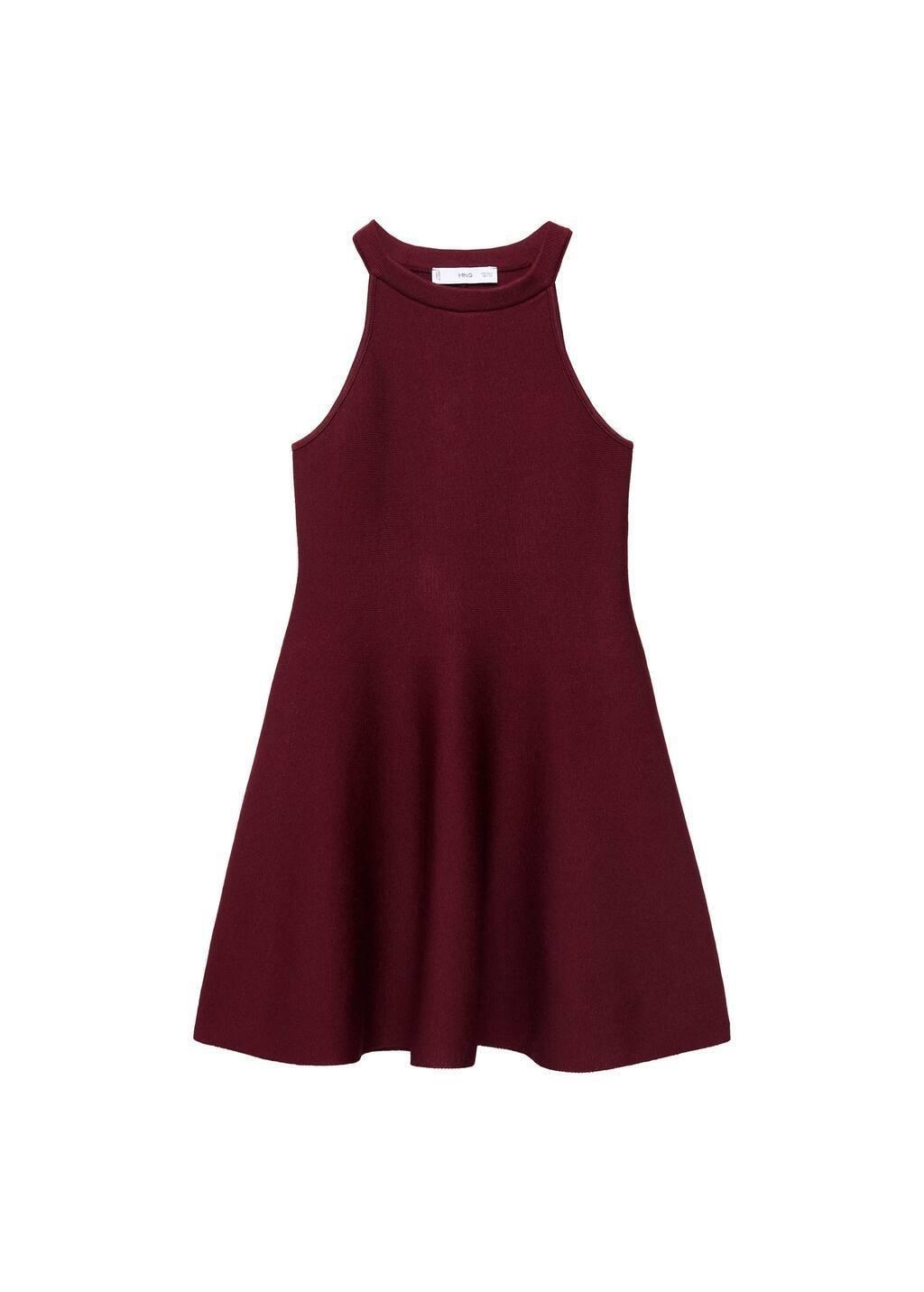 Dark Red Baby Doll Dress, , large image number 3