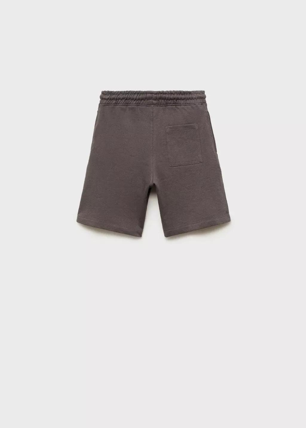 Grey Cotton Shorts With Drawstring, Kids Boy, , large image number 1