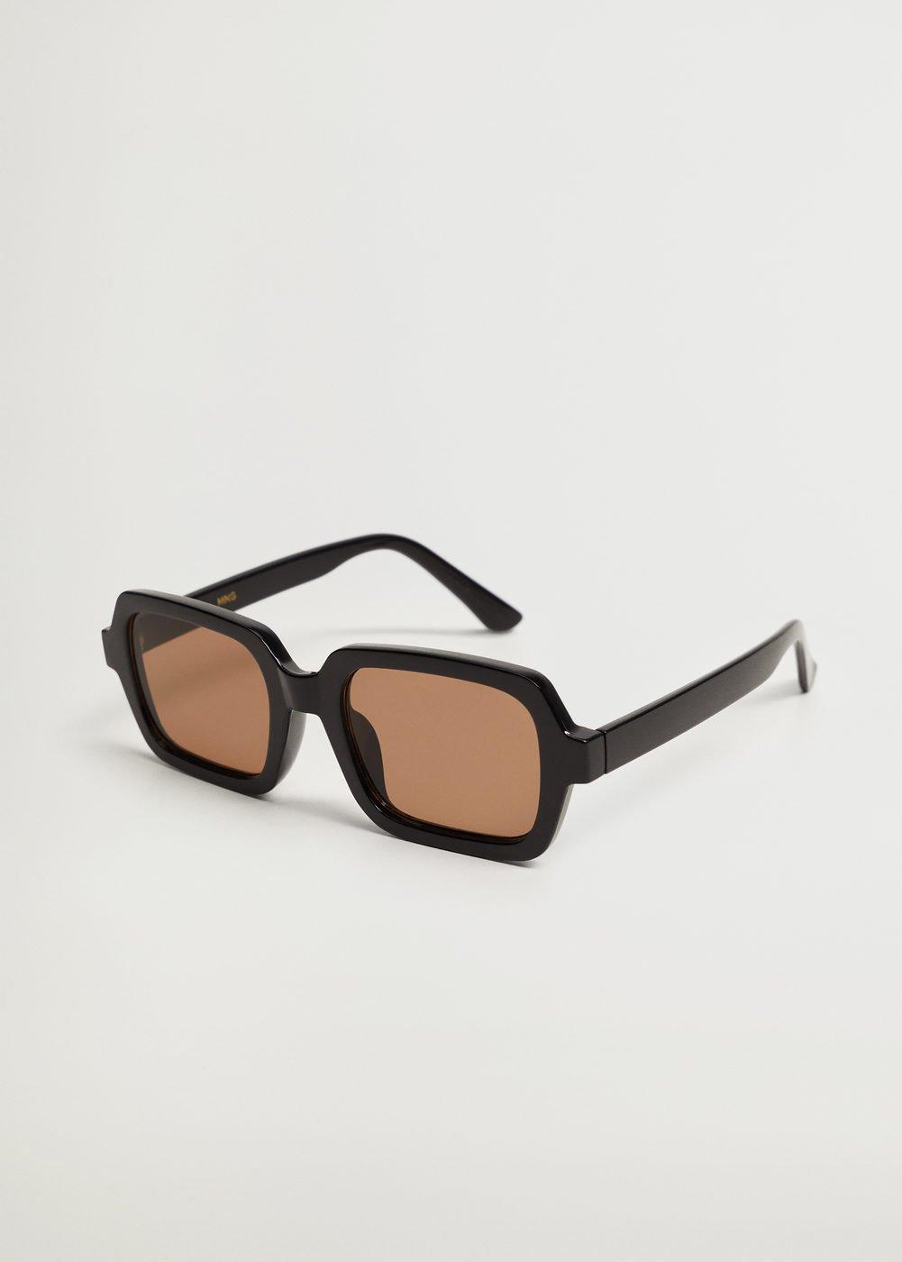 Black Squared Frame Sunglasses, Women, , large image number 1