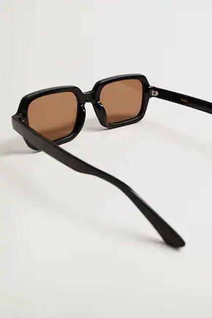 Black Squared Frame Sunglasses, Women, , large image number 3
