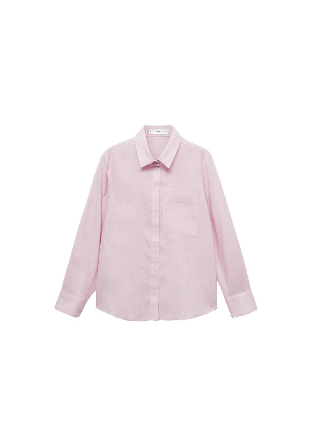 Purple Lt Pastel Pocket Linen Shirt, , large image number 2