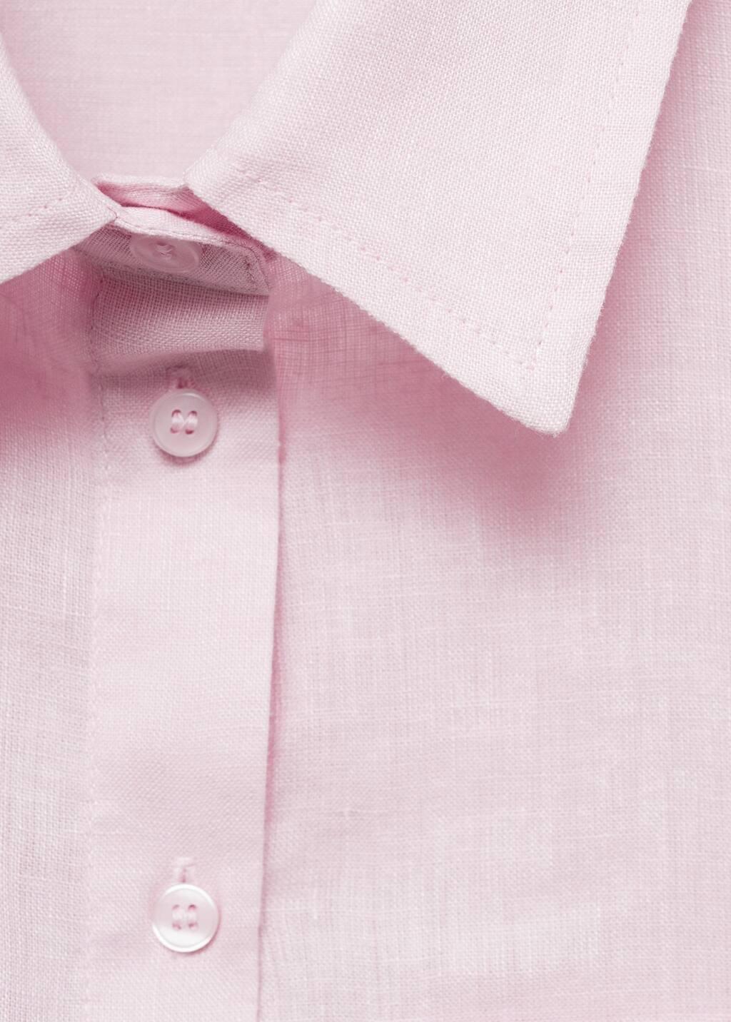 Purple Lt Pastel Pocket Linen Shirt, , large image number 5