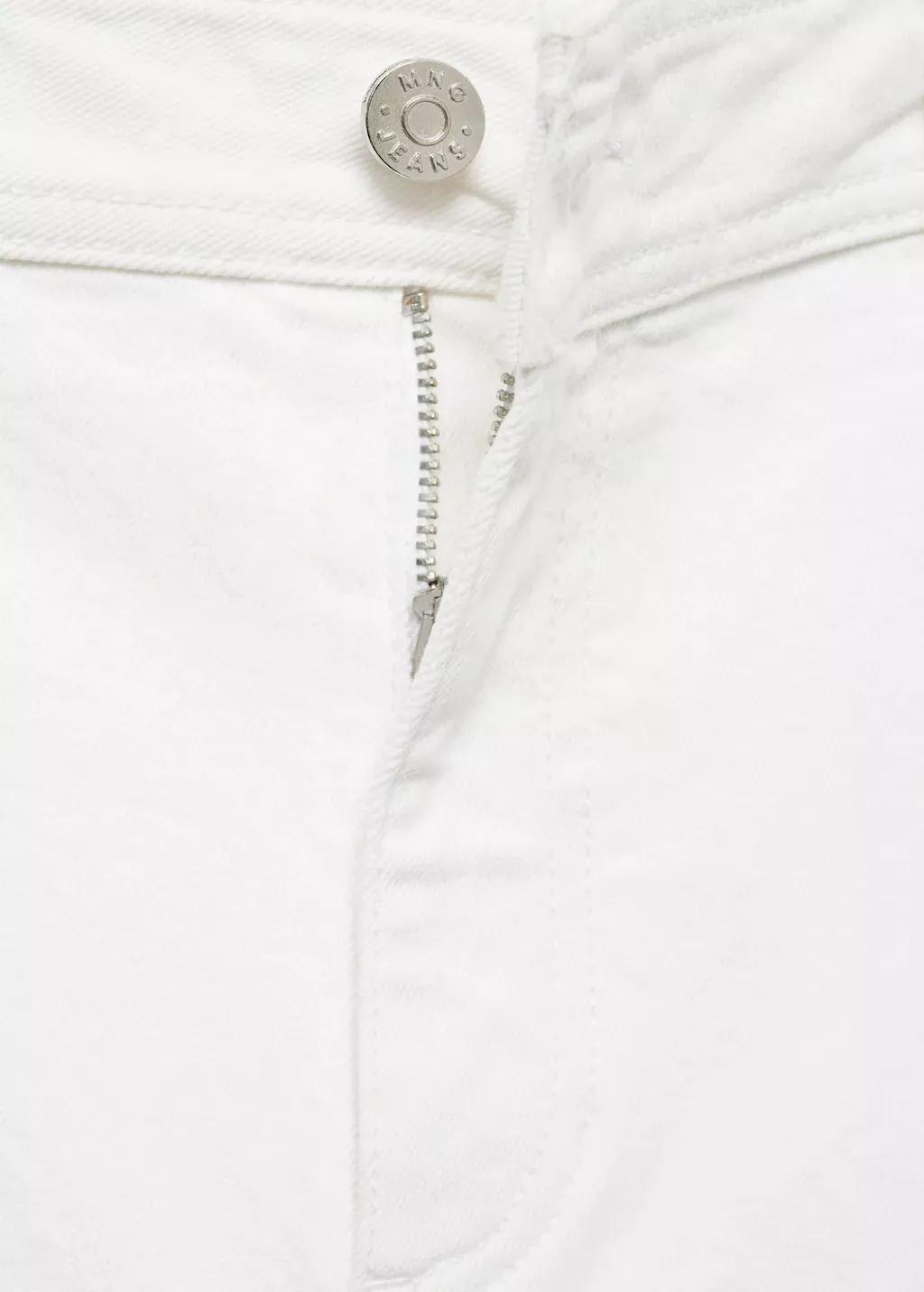 White Ankle-Length Culotte Jeans, , large image number 6