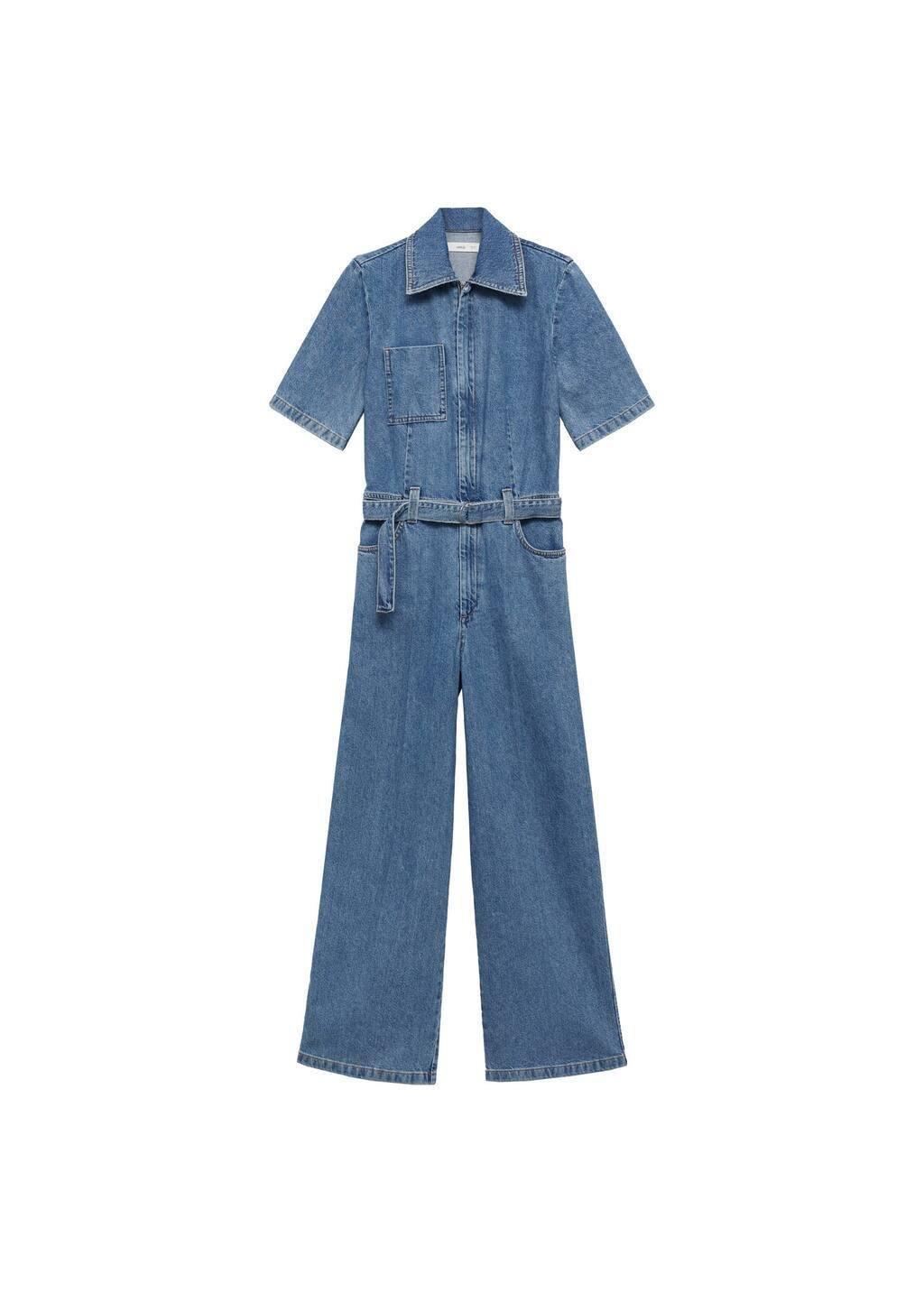 Blue Denim Jumpsuit Belt, , large image number 3