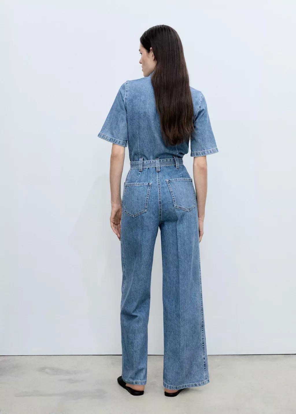 Blue Denim Jumpsuit Belt, , large image number 5